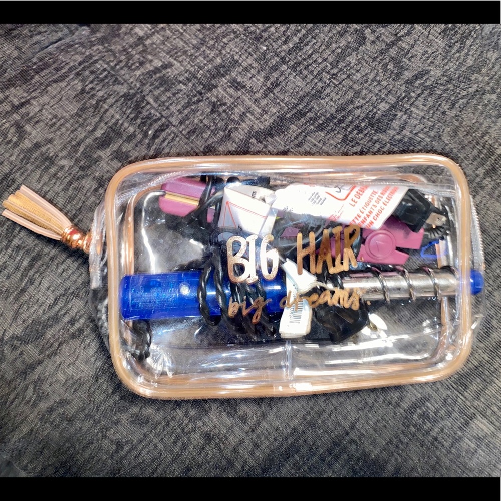 Travel Size Curling Iron & Straightener w Case